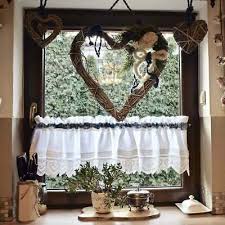Landhaus Linen Bistrogardine Weiss Scheibengardine Spitze Shabby Chic Ebay In 2020 Vorhange Kuche Gardinen Scheibengardine