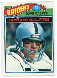 1977 Topps Dave Casper Rookie RC #380 Raiders Vg-Ex+