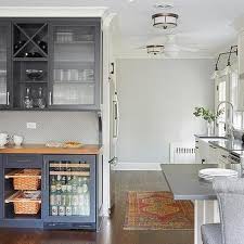 two different countertops in kitchen