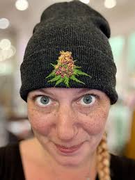 A hand embroidered beanie is just what the Dr ordered for your favorite  stoner friend this winter season.