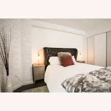 Ships directly from the manufacturer. Tov Furniture Finley Grey Velvet Queen Bed Aptdeco