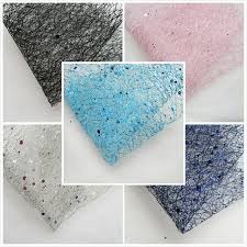 Decorative set for dressing table. 1piece New Sequin Wedding Shining Voile Mesh Fabric Unique Christmas Decoration Sparkle Party Sup Sparkle Party Arts Crafts Sewing Unique Christmas Decorations