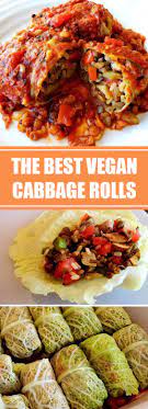 93 Reviews The Best Vegan Cabbage Rolls This Is My Grandma S Traditional Cabbage Roll Recipe But Vegan Cabbage Rolls Cabbage Rolls Vegetarian Recipes