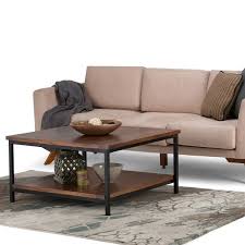It's universal design and color make it an ideal choice for both modern and classy interiors. Wyndenhall Rhonda Solid Mango Wood And Metal 34 Inch Wide Square Modern Industrial Coffee Table 34 W X 34 D X 18 H On Sale Overstock 13688521