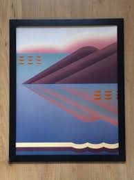 Classic 80 S Wall Art Mirage Poster 20 X16 Frame Abstract Wall Art