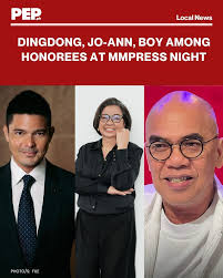 Award-winnng actor Dingdong Dantes, PEP editorin-chief Jo-Ann Maglipon, and  veteran TV host Boy Abunda are among honorees at MMPRESS Appreciation Night  to be held