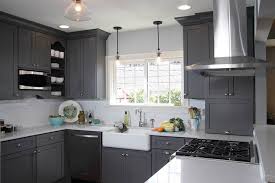 A characterful alternative to light neutrals, it works brilliantly combined with. Dark Gray Cabinets Contemporary Kitchen Advantage Carpentry