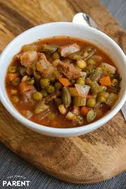 This recipe makes a lot of soup. Crockpot Vegetable Beef Soup Is An Easy Recipe That Is One Of The Best Ways To Get Families Beef Soup Recipes Homemade Vegetable Beef Soup Vegetable Beef Soup