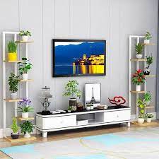 R$ 57.29 28% de desconto|g1 3d grande árvore murais de parede para sala de estar quarto cenário sofá tv fundo. Online Shop New Nice Beautiful Standing Flower Shelf Living Room Balcony Plant Shelf Flower Pot Stands With Wood Plan Plant Decor House Plants Decor Decor