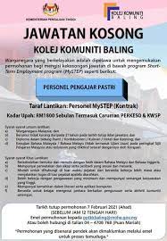 Kolej komuniti membuka peluang untuk semua warga negara malaysia yang layak untuk memohon kerja sambilan di kolej kami. Jawatan Kosong Kolej Komuniti Pelbagai Negeri Jobcari Com Jawatan Kosong Terkini