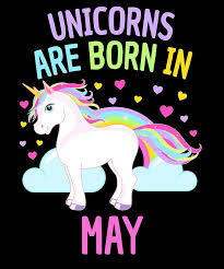 Maybe you would like to learn more about one of these? Unicorns Are Born In May Cute Unicorn Rainbow Digital Art By Grace Collett