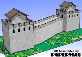 Papermau The Great Wall Of China Paper Model By Paper Toys Com Paper Models Great Wall Of China Paper Toys