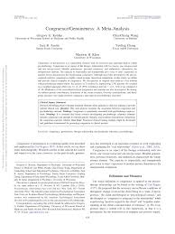 Pdf Congruence Genuineness A Meta Analysis