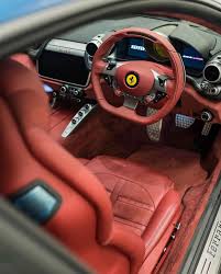 Interior Of The Ferrari Gtc4lusso Painted In Blu Abu Dhabi Photo Taken By Topazdetailing On Instagram Owned By Dan Sports Cars Luxury Ferrari Sport Cars