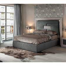 Diy tufted king bed with tall headboard. Gray High Headboard Queen Bed Modern Contemporary Made In Spain Esf Enzo Walmart Com Walmart Com