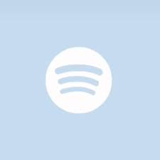 Ios14 Aesthetic Pale Blue Spotify App Icon App Icon Iphone Photo App Ios App Icon Design