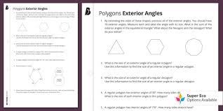That relationship is explained by this theorem. Polygons Exterior Angles Worksheet Teacher Made