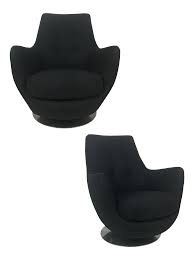 Rock And Swivel Lounge Chairs By Milo Baughman For Thayer Coggin A Pair On Decaso Com Lounge Chair Chair Baughman