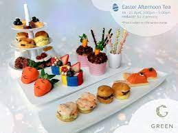 Easter Afternoon Tea Set Is Only Available From 18 21 April At Green Afternoon Tea Set High Tea Afternoon Tea