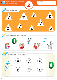 With these 26 printable alphabet letters recognition worksheets. Letter Recognition Phonics Worksheet Z Lowercase Super Simple