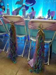 mermaid themed curly willow chair sash diy mermaid birthday party diy party decorations mermaid birthday