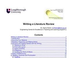 Image of slide 3 of a proposal writing workshop powerpoint presentation showing the literature review