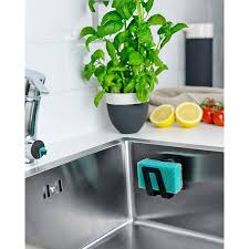 Porte Eponge Magnetique Noir Magisso Sponge Holder Lapadd Com Evier En Inox Eponge Systeme De Fixation