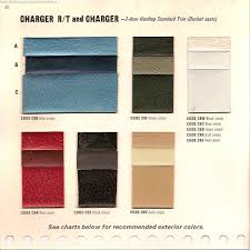 The 1970 Hamtramck Registry 1968 Dodge Color Trim Book