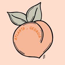 Atlanta Peach Art Print Etsy Peach Art Peach Tattoo Art Prints