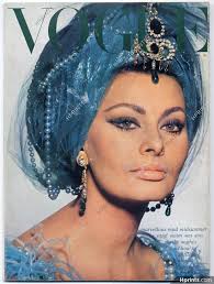 UK Vogue British Magazine 1965 July, Sophia Loren, Photo David