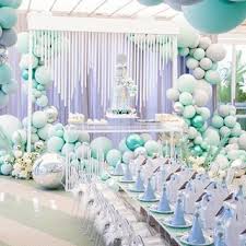 Set the tone for your party with absolutely adorable baby shower decorations, balloons, ornaments and more to welcome the stork. Our Take On The Disney Film Frozen Styled For Chloe S 4th Birthday Pastel Birthday Pastel Baby Shower Mint Baby Shower Decorations