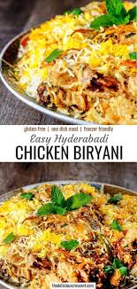 Biryani Chicken Easy Healthy Recipes Indian Hyderabadi Hyderabadi Chicken Biryani Is An Aromatic Mouth Watering And Authen In 2020 Biryani Biryani Rezept Rezepte