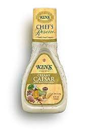 Get ken's steak house dressing, creamy caesar with roasted garlic (9 fl oz) delivered to you within two hours via instacart. Amazon Com Ken S Steak House Chef S Reserve Creamy Caesar W Roasted Garlic Dressing 9 Ounce Caesar Salad Dressings Grocery Gourmet Food