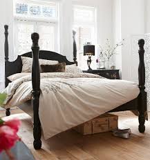 Black 4 Poster Queen Bed Fearne Cotton Home Bed Frame And Headboard Black Wood Bed Furniture