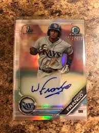 In 2018, he made his professional debut with the princeton rays and won the appalachian league player of the year after hitting.374 with 11 home runs. Finally Pulled A Wander Franco Auto Plus 3 Boxes Of 2019 Finest Baseballcards