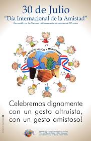 El día 30 de julio se celebra el día internacional del amigo/a; Ramon Artemio Bracho Feliz Dia Internacional De La Amistad Facebook