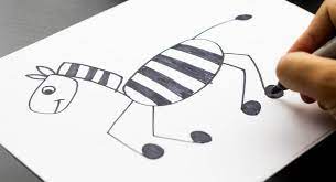 How To Draw A Horse Zebra Easy Medium And Hard Art For Kids Hub Art For Kids Hub Zebra Drawing Drawing For Kids