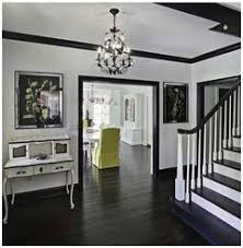 Black crown molding grey walls. White Wall Black Crown Molding And Baseboards
