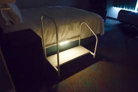 Not available at clybourn place. Buy Step2bed Bed Rails For Elderly With Adjustable Height Bed Step Stool Led Light For Fall Prevention Portable Medical Step Stool With Handicap Grab Bars Making It Easy To Get