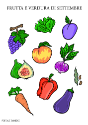 Frutta E Verdura Di Stagione Settembre Portale Bambini Verdura Frutta Settembre