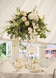 Large Table Decoration At Le Talbooth Wedding Floral Centerpieces Tall Wedding Centerpieces Wedding Reception Flowers