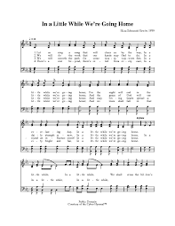 In A Little While We Re Going Home Hymnary Org Be the first to add the lyrics and earn points. in a little while we re going home