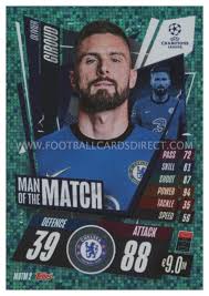 Check spelling or type a new query. Motm002 Olivier Giroud Chelsea Man Of The Match Match Attax Extra 2020 21 Football Cards Direct