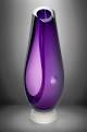 Purple glass vase