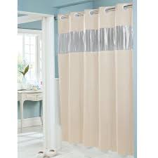 Maybe you would like to learn more about one of these? Hookless Hbh08vis05 Beige 8 Gauge Vision Shower Curtain With Vinyl Window And Weighted Corner Magnets 71 X 74