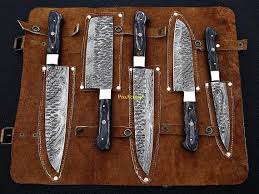 Chef Knife Best Quality 5pcs Damascus Chef Knife Set Etsy In 2020 Chef Knife Set Kitchen Knives Knife Set Kitchen