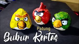 Ajukan pertanyaan tentang tugas sekolahmu. Cara Membuat Patung Dari Bubur Kertas Angry Bird Bubur Kertas Youtube