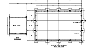 Layout Of Raft Foundation For Petroleum Tanks Are Given In This Autocad 2d Dwg Drawing File Download The Autocad Dwg Raft Foundation Autocad Pump House Plans