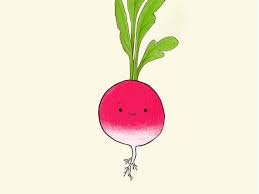 radis eddy le serie lovely vegetables dessin kawaii defi 30 jours coloriage de monstre