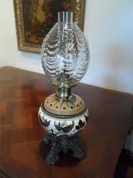 A Rare Original Antique Victorian 1900 R Ditmar Wien Ceramic Table Oil Lamp Oil Lamps Lamp Antique Lamps
